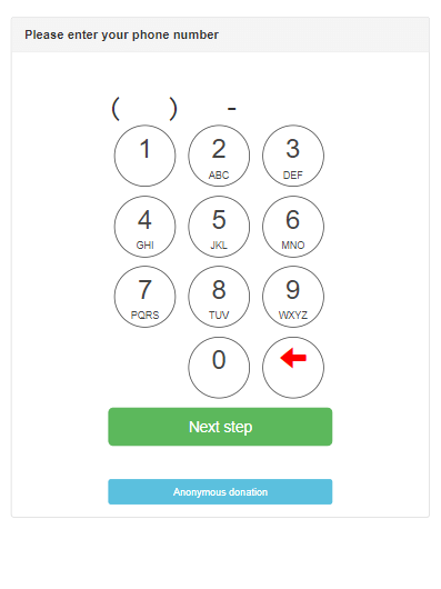 To process a drop-off donation as a donor using the tablet kiosk, follow the steps below.