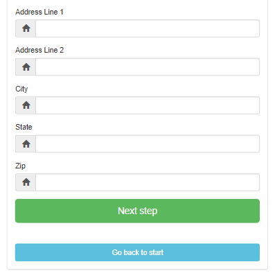 Next step button
