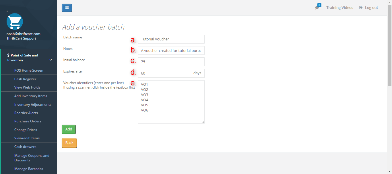Tutorials: Issuing and Redeeming Vouchers