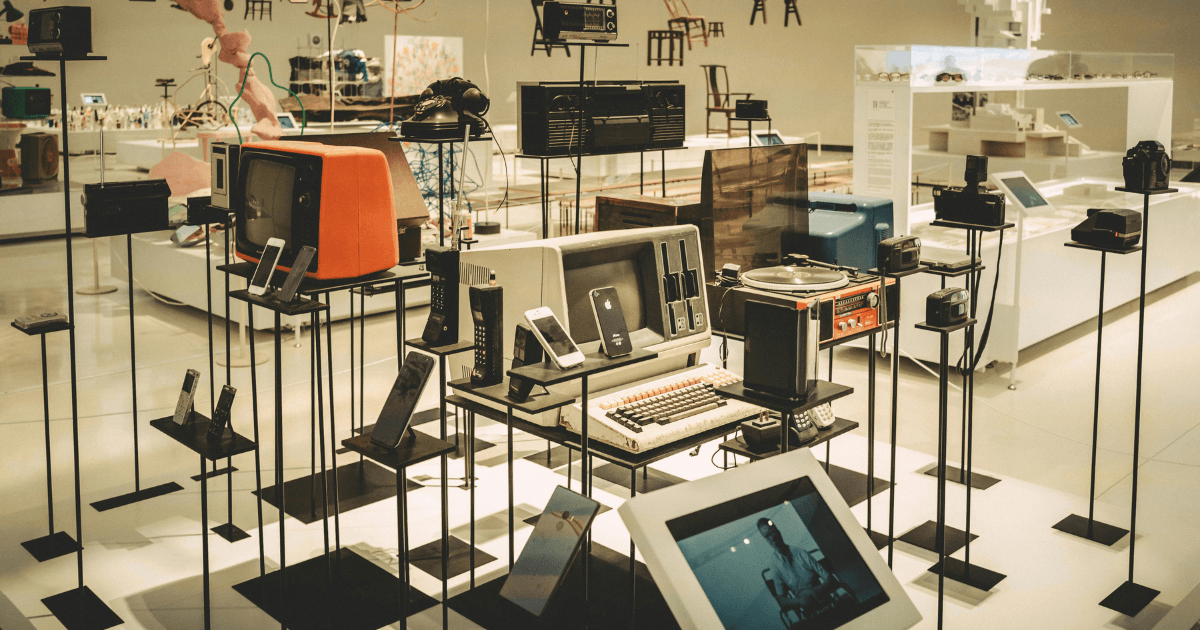Electronics display in store