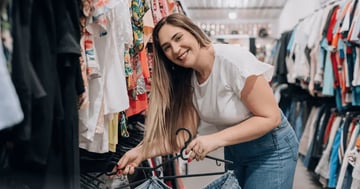 Employee organizing thrift store