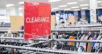 store clearance sign