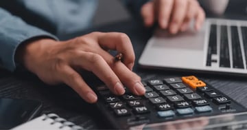 Person making a budget