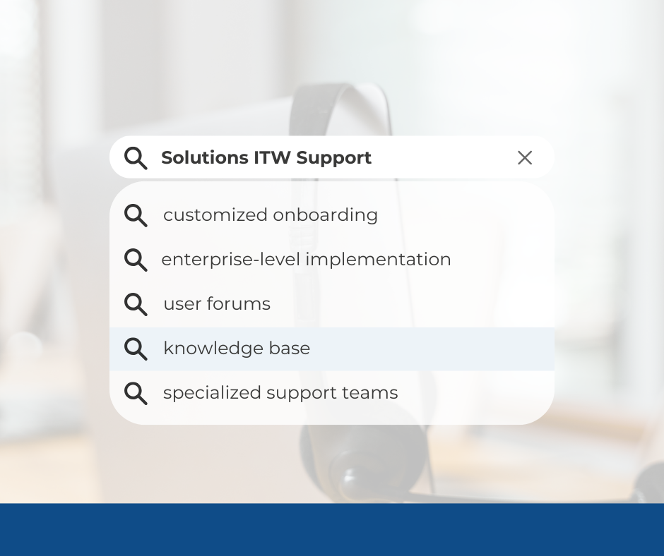 solutions itw support