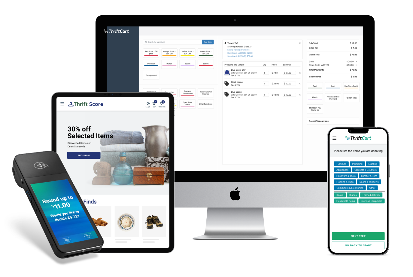 ThriftCart POS with Donor-devices2