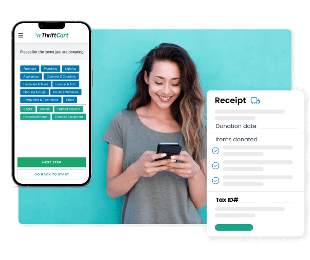 Drop off donation tracking