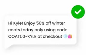 good sms example from webinar