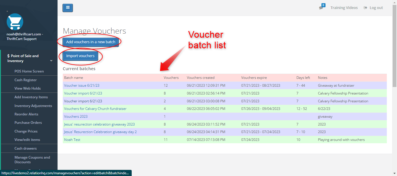 Issuing and Redeeming Vouchers